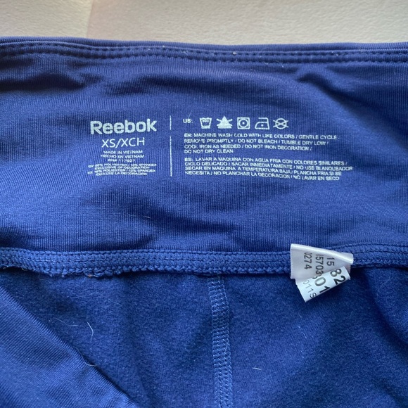 Navy full length Reebok leggings - Picture 3 of 3
